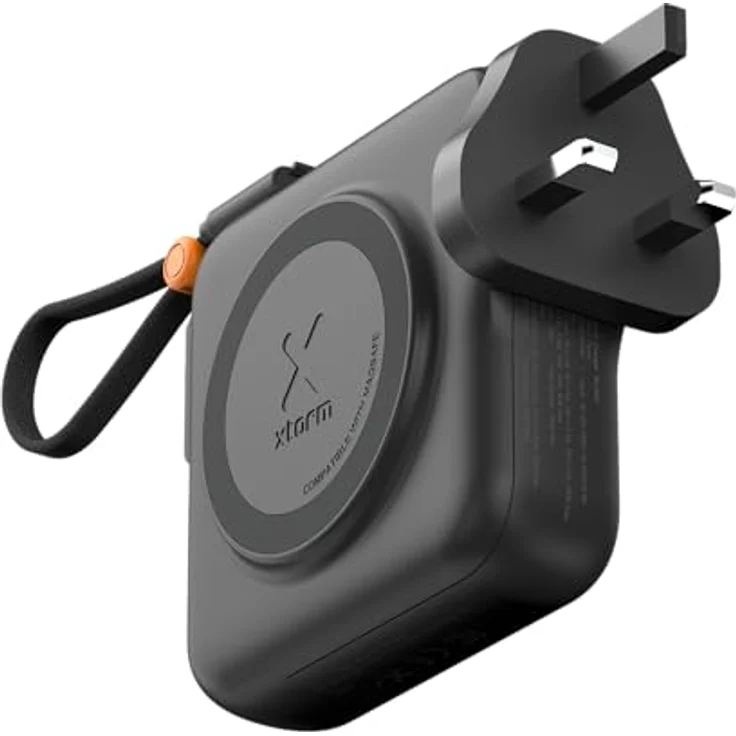Xtorm TravelPro 30W 3-in-1 MagSafe Powerbank, 10.000 mAh, schwarz, mit integriertem Reiseadapter und zwei USB-C-Kabeln – Bild 2
