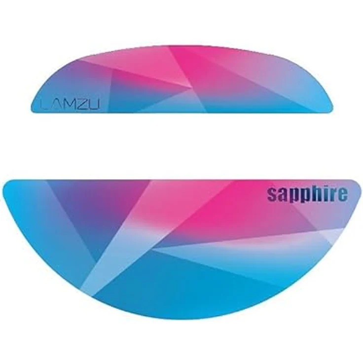 Lamzu Sapphire Skates - Atlantis Mini Pro, offizielle Maus-Skates aus Saphir, 0,8 mm Dicke, gerundete Ränder, 9 Mohs Härte – Bild 1