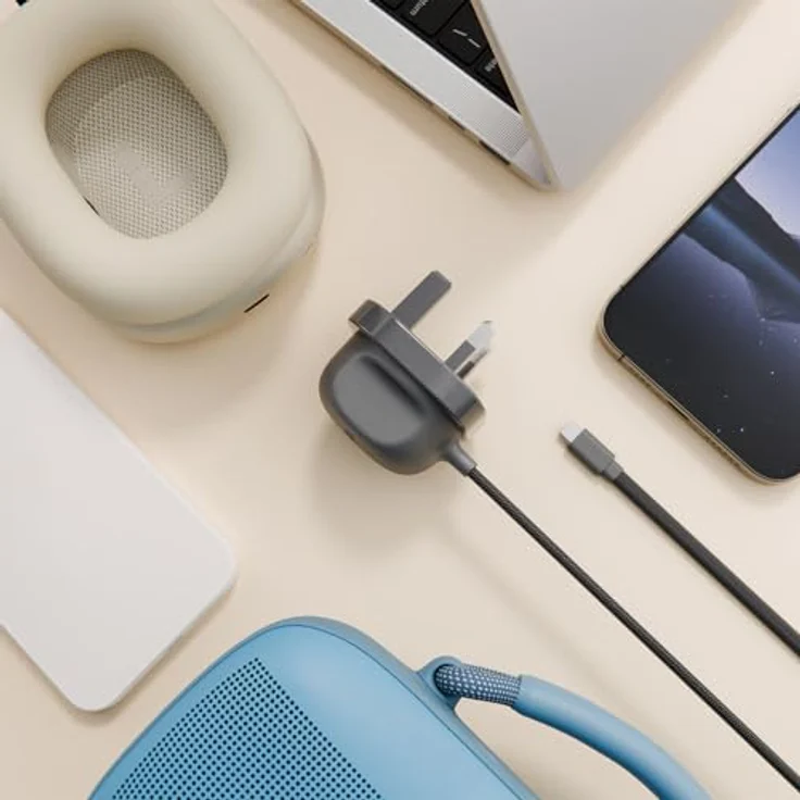 TwelveSouth PowerCord Ladegerät mit 30 W PD 3.0, 1.2m USB-C Kabel, flaches und strapazierfähiges Design – Bild 3