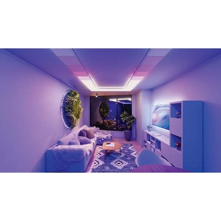 nanoleaf Skylight Starter Kit, 3 LED RGBCW Smarte Deckenleuchten - Modulare WLAN LED Deckenlampen, 16 Mio. Farben, Dimmbar, Musik & Bildschirm Sync, Funktioniert mit Apple Home Alexa Google Home – Bild 4