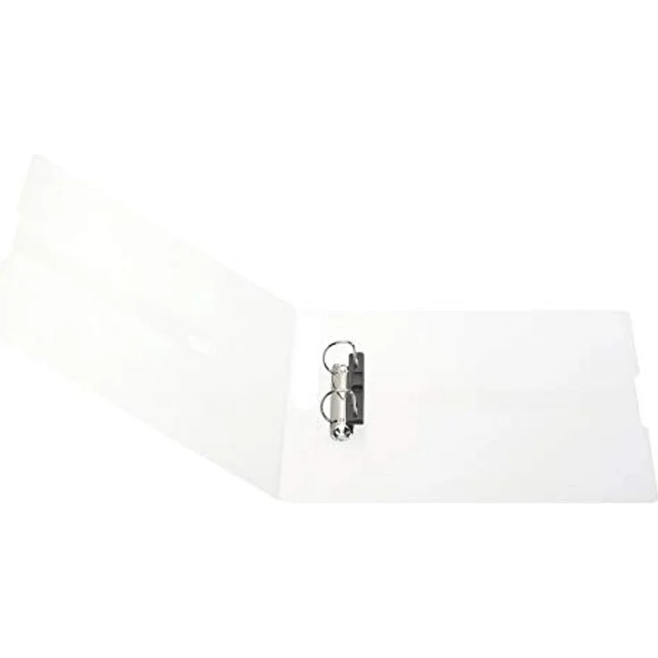 Herlitz Präsentationsordner A4 PP 2-Ring transparent farblos - Blattniederhalter, Rückenschild, 2-Ring-Kombi-Mechanik – Bild 4