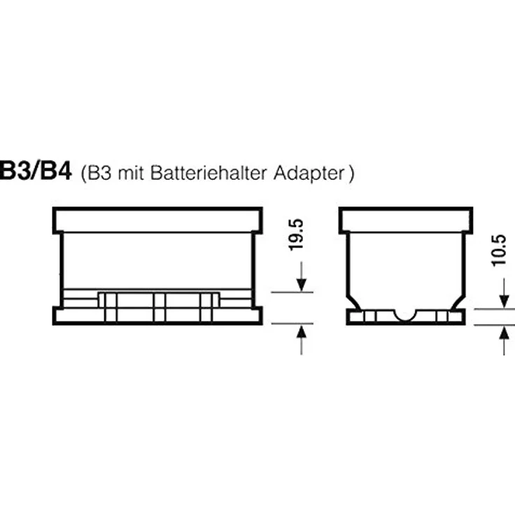 Yuasa SMF YBX3063 Autobatterie 45Ah, 12V mit 425A Kaltstartstrom, Poltyp T1 – Bild 3