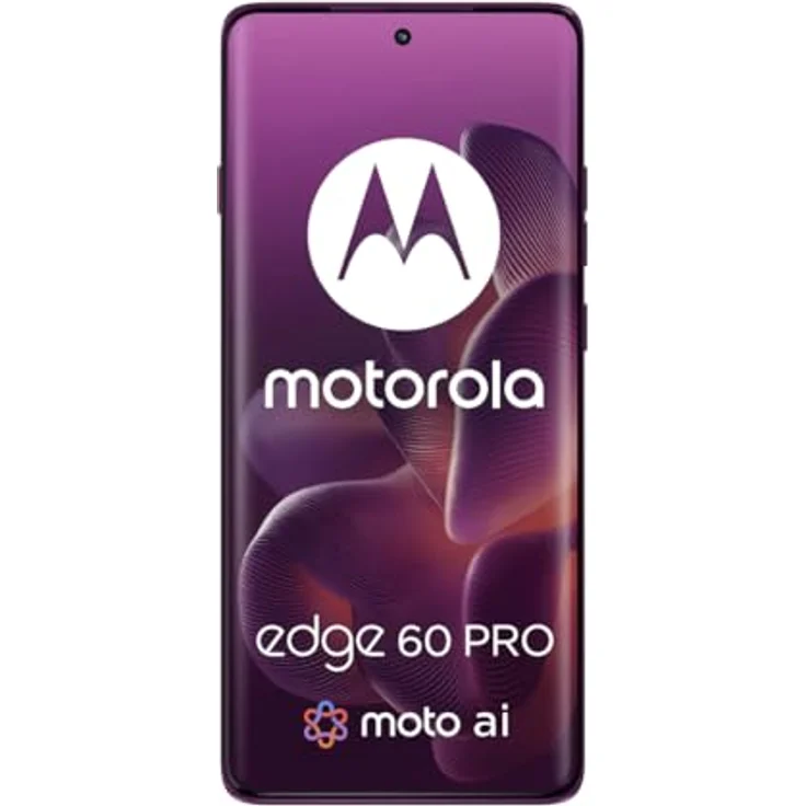 Motorola edge 60 Pro, 6,67" Dual-SIM Smartphone mit 50 MP Triple-Kamera, 12 GB RAM, 512 GB Speicher, 6000 mAh, 5G, IP68/IP69, Violett – Bild 2