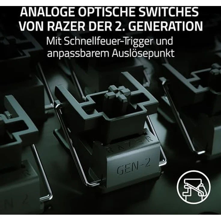 Razer Huntsman V3 Pro - Analoges optisches E-Sport-Keyboard (Schnellfeuer-Trigger, Multifunktionaler digitaler Drehregler, Texturierte Doubleshot-PBT-Tastenkappen) DE-Layout | Schwarz – Bild 2