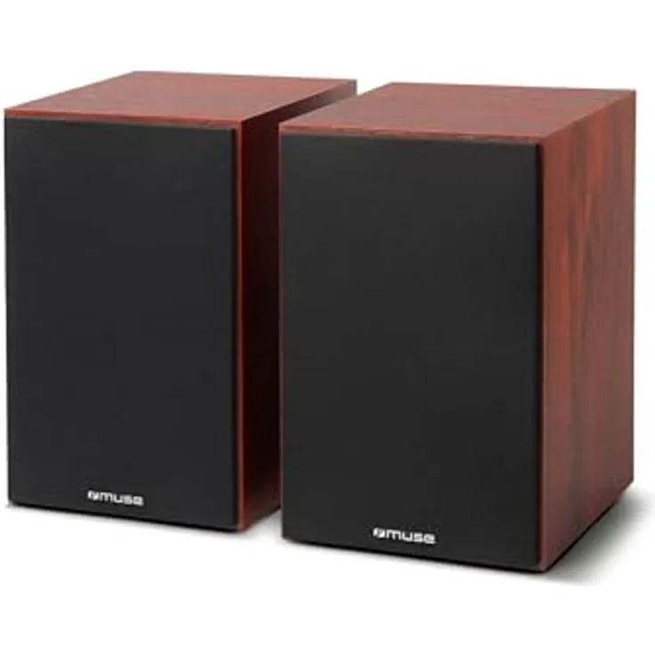 MUSE M-610 SH, Bluetooth-Lautsprecher mit 120 W Leistung, Lautstärke- und Bassregler, USB-Anschluss, Cinch-Eingang und Subwoofer-Ausgang