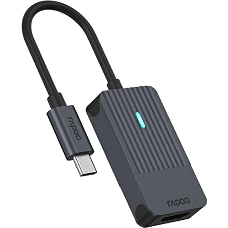 Rapoo UCA-1004 USB-C auf HDMI Adapter mit 4K@60Hz, Aluminium, kompatibel mit MacBook Pro, MacBook Air, iPad Air / Pro, Surface Pro / Go, Laptop, Notebook, Smartphone – Bild 5