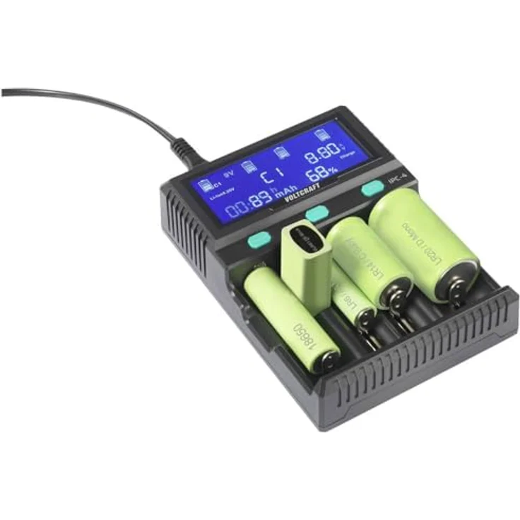 VOLTCRAFT IPC-4 Ladegerät Li-ion, LiFePO, NiMH, NiCd, LiFePO4 A, AA (Penlite), AAA (Bleistift), AAAA (Mini), C (Baby) – Bild 4
