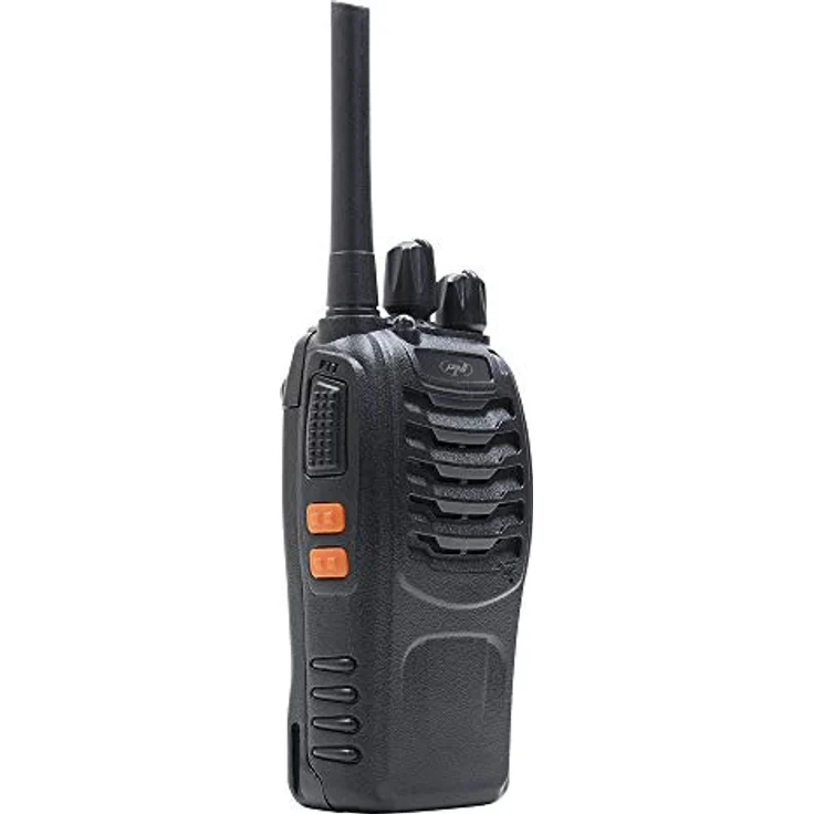 PNI PMR R40 PRO, Tragbares Radio mit 2 Stück, 0,5 W, programmierbar, 1200-mAh-Akkus, Ladegeräte und Kopfhörer, VOX-Funktion, orange – Bild 5