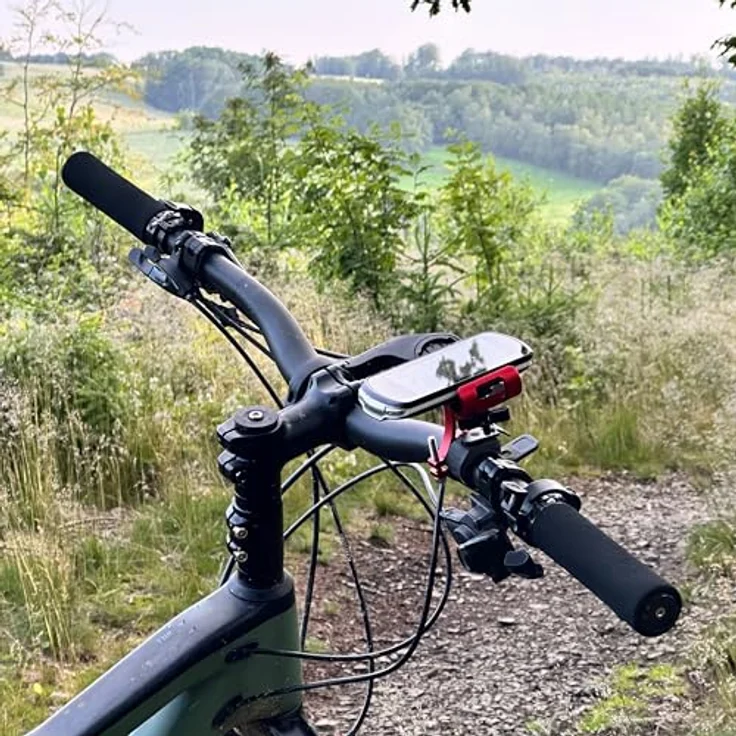 My Wall HR22L, Handyhalterung Fahrrad für Smartphones bis 75mm Breite, simples Design mit Drehgelenk für Hoch- und Querformat – Bild 3