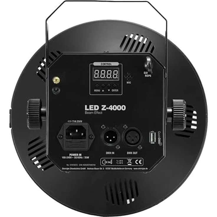 EUROLITE LED Z-4000 Strahleneffekt | Extrem lichtstarker Derby mit 3-W-LEDs in 8 Farben, inkl. IR-Fernbedienung – Bild 5