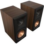 Klipsch Reference Premiere RP-600M II Bücherregal-Lautsprecher, 1 Paar in Walnuss mit 90° x 90° Hybrid-Tractrix-Horn und 16,5 cm Cerametallic-Tieftöner