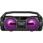 Sven SPEAKER BLUETOOTH PS-415, Bluetooth Lautsprecher mit LED-Hintergrundbeleuchtung, Schwarz