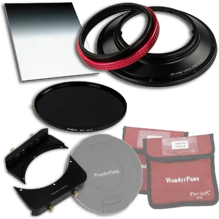 WonderPana 66 FreeArc Essentials ND 0.9HE Kit - Rotating 145mm Filter System Holder, Lens Cap, Fotodiox Pro 6.6"x8.5" 0.9 (2-stop) Hard Edge Grad ND and 145mm ND16 (4-Stop) Filters for the Various 14mm Full Frames (Samyang, Rokinon, Polaroid, Vivitar, Bower, Falcon, Pro-Optic, Bell & Howell, Opteka, Walimax)