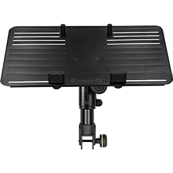 Gravity Flexible Laptop Ablage für DJ Tisch FT 01 LT T B, Stabile Stahl-Konstruktion und justierbare Haltepins – Bild 3