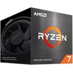 AMD Ryzen™ 7 5700 Prozessor, 8 Kerne/16 Threads ungedrosselt, Zen 3 Architektur, 20MB L3 Cache, 65 W TDP, bis zu 4,6 GHz Boost-Frequenz, Sockel AM4, DDR4 & PCIe 4.0, Ventirad Wraith Spire