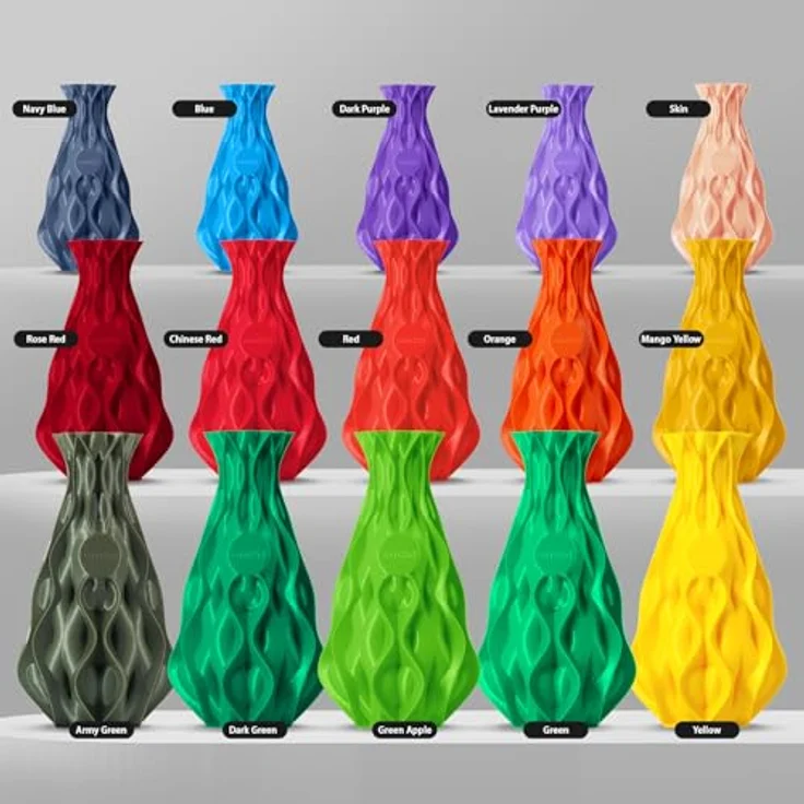ERYONE PLA Filament 1.75 mm, 1 kg Spule, Maßgenauigkeit +/- 0,03 mm, temperaturbeständig 190-220 °C, Grüner Apfel – Bild 3