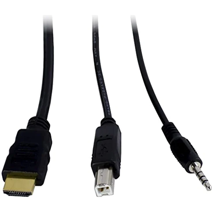 Inter-Tech KVM KVM-AS-21HA HDMI line in 2X HDMI 4X 3,5mm 3pol. Klinke 1 Power line Out 2X USB 2X 3,5mm 3pol Klinke 1x HDMI – Bild 4