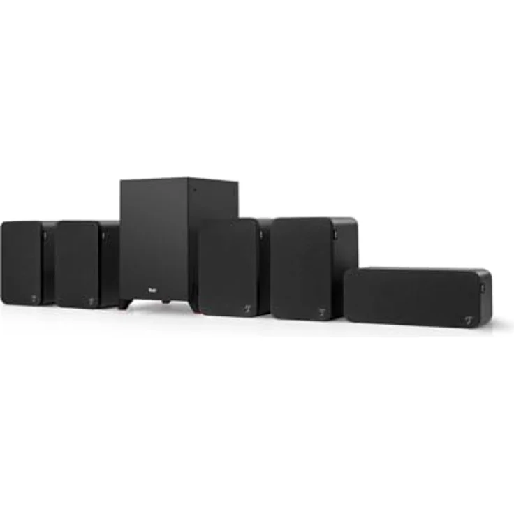 Teufel Ultima 20 5.1 Surround Sound System, Front- oder Downfire-Subwoofer (kabellos optional), Bassreflex, HiFi Heimkino Soundsystem (Schwarz) – Bild 2