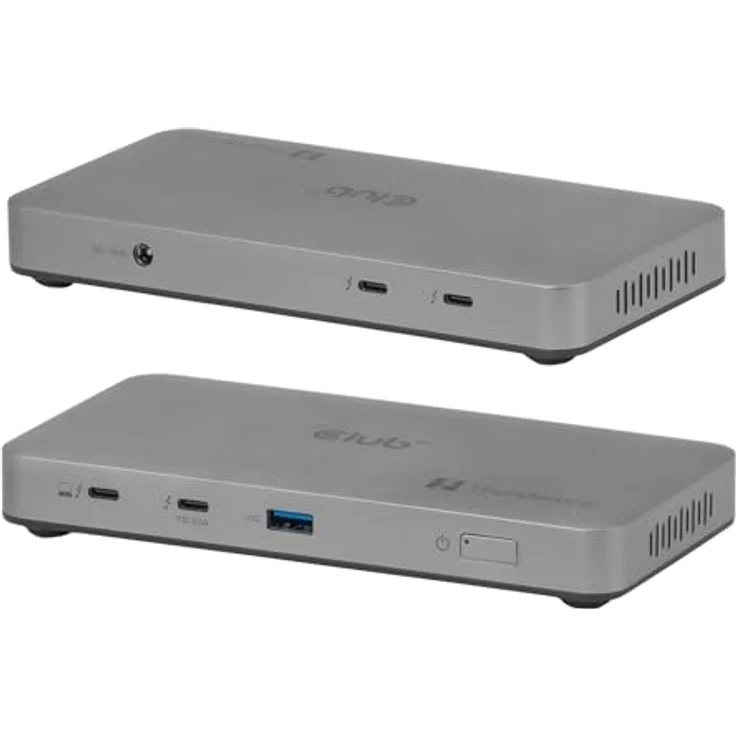 Club3D CSV-2563, Thunderbolt™ 5 Hub mit Triple Video 5K60Hz, zertifiziert, 180W, inklusive Thunderbolt Share – Bild 5