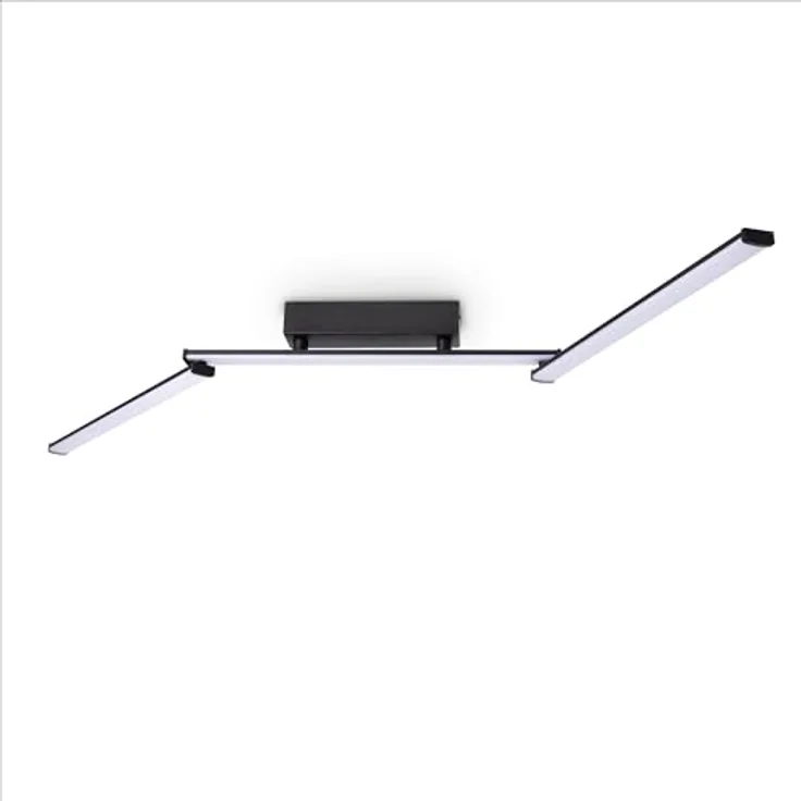 Paco Home LED Lampe Deckenleuchte Deckenlampe Deko Wohnzimmer Schlafzimmer Esszimmer Wohnzimmerlampe Modern Stylisch, Schwarz - Preisvergleich
