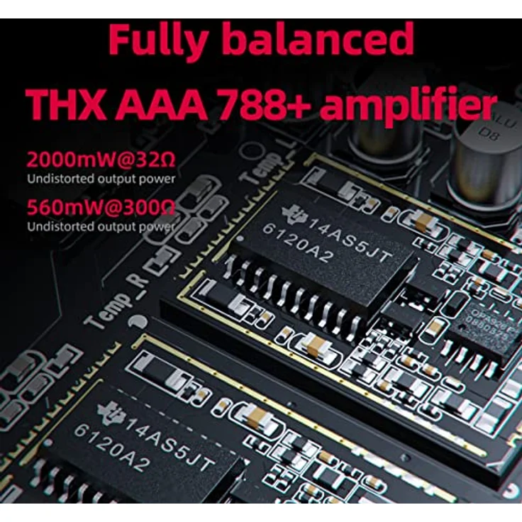 FiiO K7 BT, USB-DAC und Kopfhörerverstärker mit THX AAA 788+, Bluetooth und Gain-Schalter, Schwarz – Bild 8