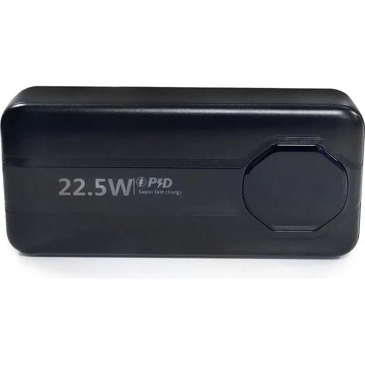 SiGN Powerful Powerbank mit integrierten Kabeln, 20000mAh - Schwarz