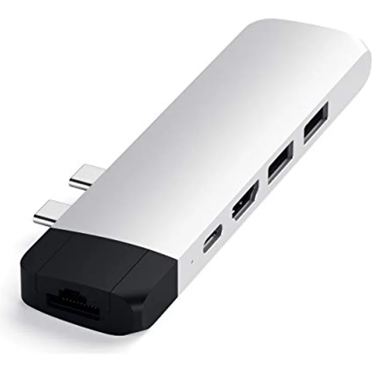 Satechi USB-C Pro Hub Multi-Port Adapter 4K HDMI & Ethernet Silber - Preisvergleich – Bild 2