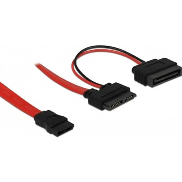 DeLOCK SATA Slimline ALL-in-One cable - Serial ATA-Kabel - Serial ATA 150 - Slimline SATA 13-polig - Serial ATA, 7-polig, 15 PIN SATA Power - 50 cm (84418) – Bild 2