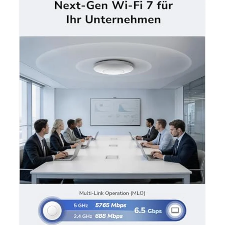 Cudy AP6500 BE6500 Wi-Fi 7 Access Point, 2.5G mit 10G SFP+, für hohe Nutzerdichte, Multi-Link Operation – Bild 3