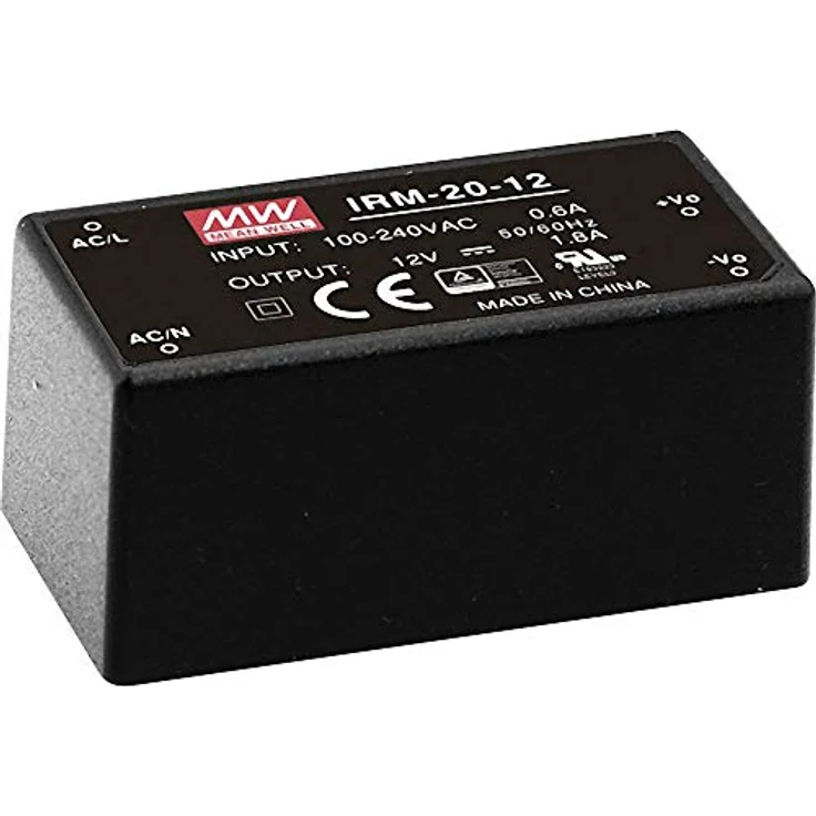 MeanWell AC/DC Netzteil für Mean Well IRM-20-24 24 V/DC 0,9 A 21,6 W, Luftkonvektionskühlsystem – Bild 1