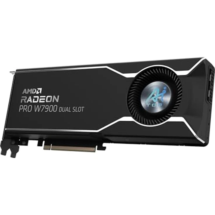 Gigabyte Radeon PRO W7900 Dual Slot AI TOP 48G Grafikkarte - 48GB GDDR6, 384bit, PCI-E 4.0, 3 x DisplayPort 2.1, W7900 AI TOP 48G, Künstliche Intelligenz, Turbo-Lüfter-Kühlsystem – Bild 4