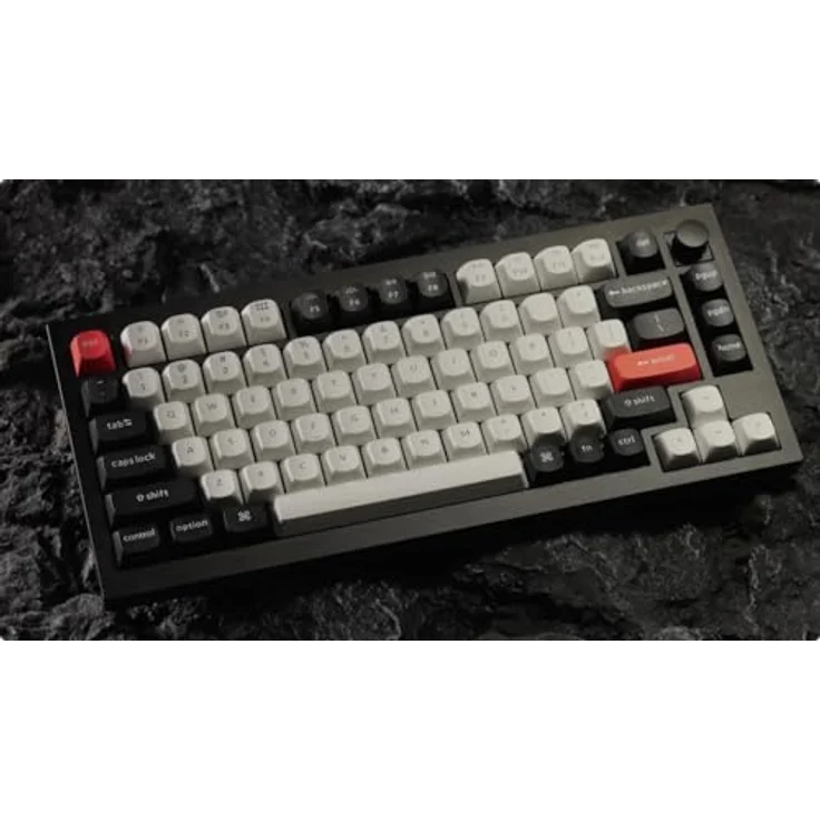 Keychron Q1 HE Kabellose Mechanische Tastatur mit Hall Effect Gateron Double-Rail Magnetic Switch Nebula, Rapid Trigger, QMK 2.4 GHz Bluetooth RGB Kompatibel mit Mac Windows Linux - Schwarz, von Keychron – Bild 4