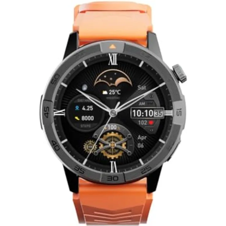 AGM by Bea-fon Legion Black Pro, Smartwatch mit drei Jahren Garantie gegen Herstellungsfehler, schwarz