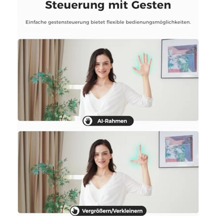 OBSBOT Meet SE 1080P@100 FPS Webcam für PC mit 1/2,8" Sensor, KI-Bildanpassung & Autofokus, Beauty Mode, Gestensteuerung, Staggered HDR, Webcam für Streaming, Meetings (Aurora Green) – Bild 5