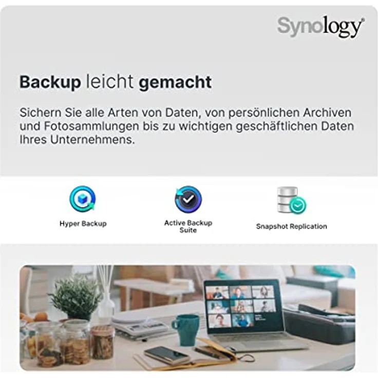 Synology DS220+ 2-Bay 8TB Bundle mit 2x 4TB Red Plus WD40EFZX (DS220+-8tPL) – Bild 4