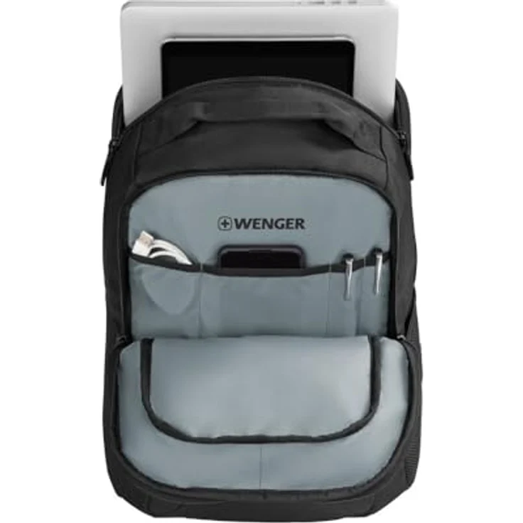 Wenger Laptoptasche BQ 16" Laptop Backpack, leicht & strapazierfähig, schwarz – Bild 5