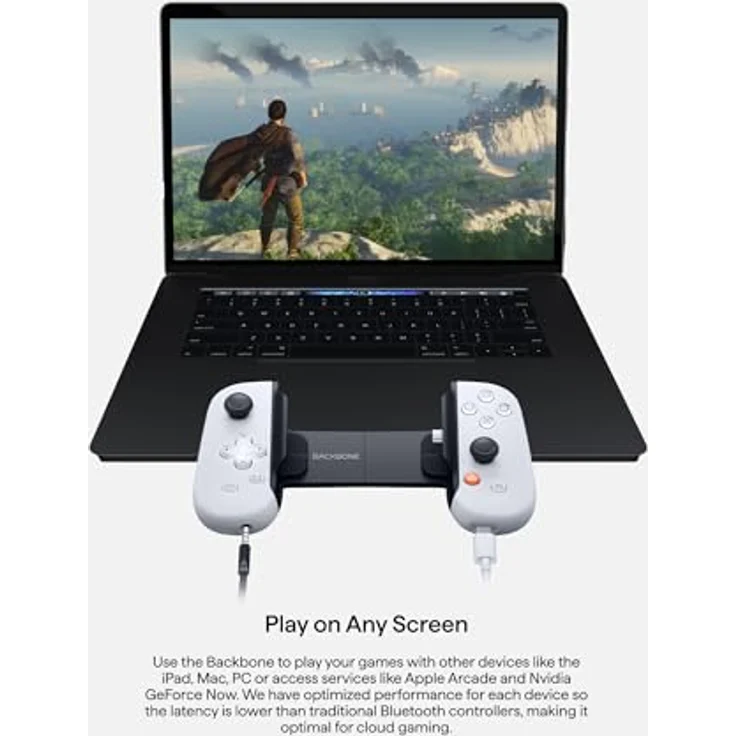 BACKBONE One Mobiler Gaming-Controller für das Android & iPhone 15 Series (USB-C) - PlayStation Edition - 2nd Gen - Schwarz - Spiele Xbox, PlayStation & mehr – Bild 5