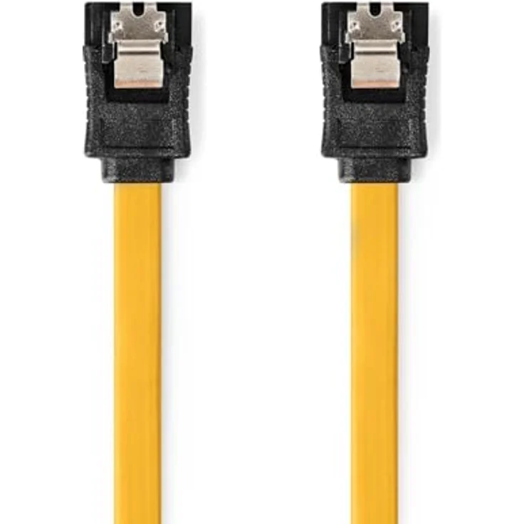 Nedis SATA Kabel - 6 Gbps - 1.00 m - Flach - PVC - Gelb – Bild 2