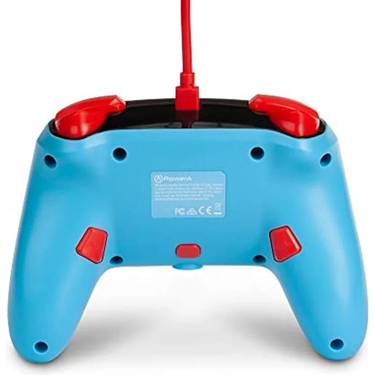 PowerA Enhanced Wired Controller - Mario Punch Blau, Rot (1518605-01) (Switch) – Bild 3