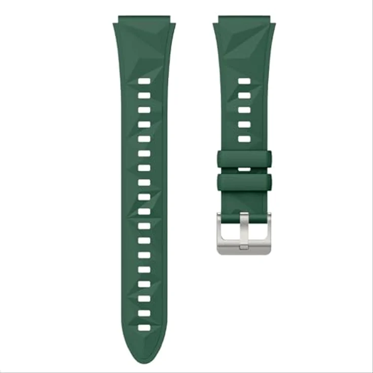 GIOPUEY Armband für Huawei Watch GT 6/GT 5 41mm/5 Pro 42mm, Weiches Silikon, Verschleißfest, Atmungsaktiv - army green – Bild 2