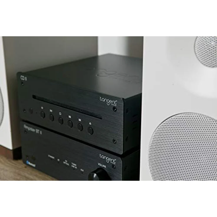 Tangent CD II, Schwarzer DAB+ FM MP3 HiFi CD-Player mit optischem Digitalausgang und Fernbedienung – Bild 4