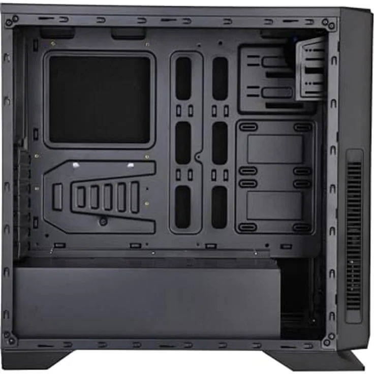 iTek Gehäuse SYLENT 07 EVO - Silent Middle Tower, 3x12cm Lüfter, Typ-C, 2xUSB3, schallabsorbierend, 0,7mm beschichtet – Bild 2
