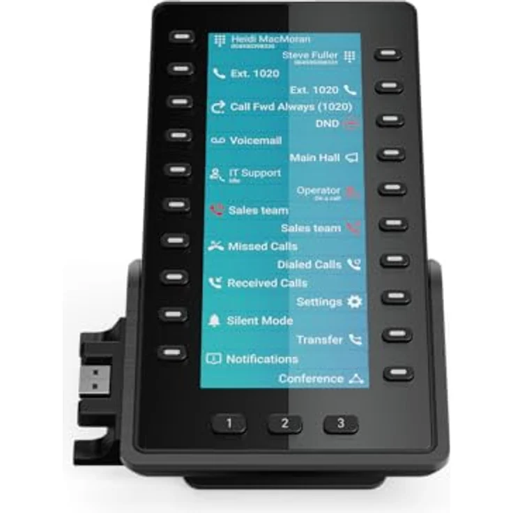 Snom D8C Erweiterungsmodul USB für D865, D862 und D815W, 17,2 cm TFT-Farbdisplay, 60 programmierbare Tasten, schwarz – Bild 2