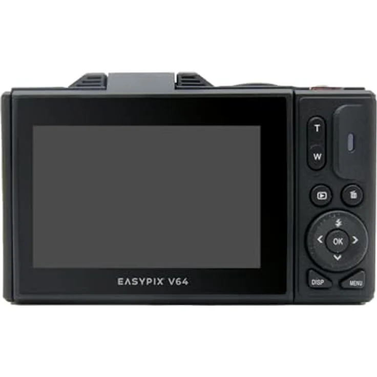 Easypix V64 Flip, Digitalkamera mit Flip-Screen, 64 MP Auflösung, 18x Digitalzoom, WiFi, 3.0" Aufklappbares Display, Schwarz – Bild 5