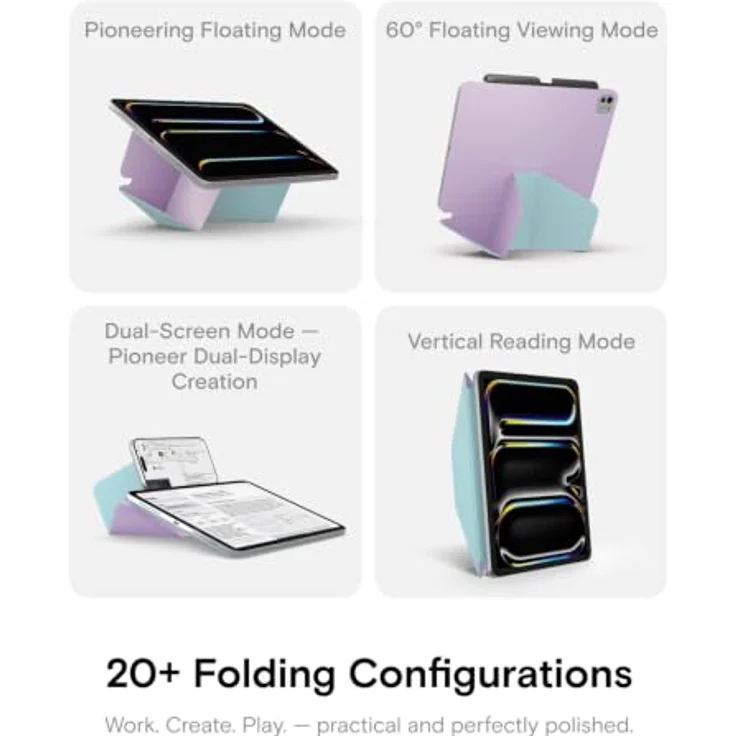 MOFT Dynamic Folio Hülle für iPad Pro 11" (M5 2025 / M4 2024), leichter Schutz mit über 20 einstellbaren Winkeln und ergonomischem Design – Bild 3