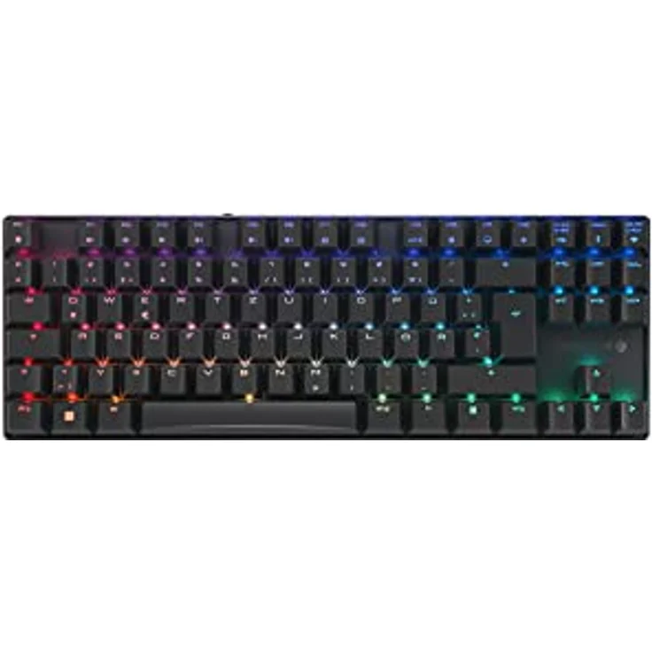 CHERRY MX 8.2 TKL Wireless, kabellose mechanische Gaming-Tastatur ohne Nummernblock, Deutsches Layout (QWERTZ), RGB-Beleuchtung, inkl. Metallkoffer für Transport, MX Brown Switches, schwarz – Bild 1
