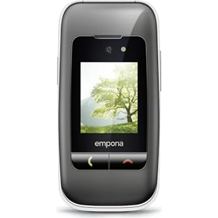 Emporia ONE V200i Klapphandy, 2 MP Kamera, IP54-Schutz, große beleuchtete Tasten, spacegrey/silber (2025) – Bild 2