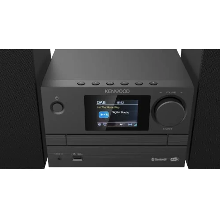 KENWOOD M-525DAB - Micro HiFi-System mit CD, USB, DAB+ und Bluetooth Audio-Streaming, 6,1cm TFT-Farbdisplay, Fernbedienung – Bild 3