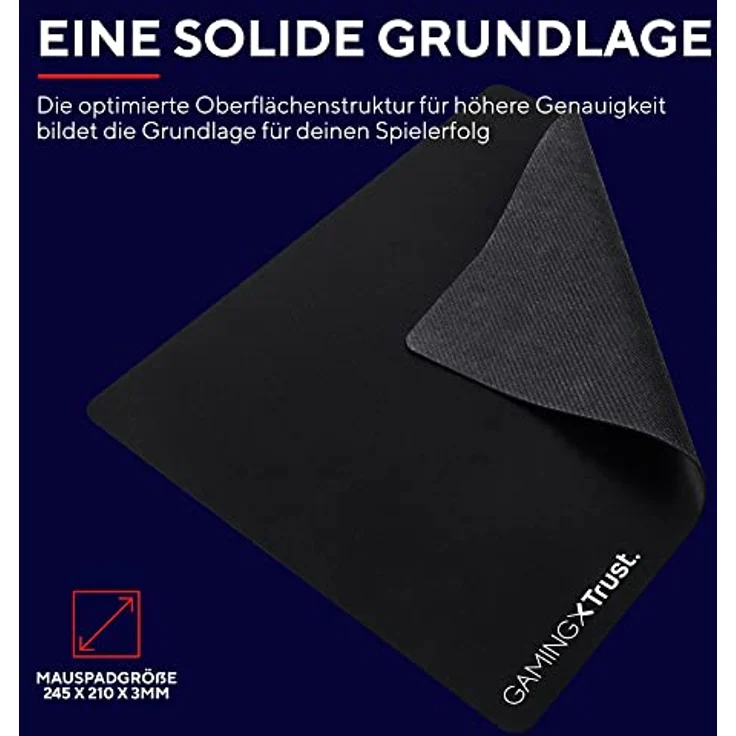 Trust Gaming GXT 783X Izza Gaming Maus mit Mauspad, 800-4000 DPI, LED-Beleuchtung, 180 cm USB-Kabel, Mouse Pad mit rutschfeste Unterseite, Computer Maus mit Kabel für Laptop, PC, Desktop, Schwarz – Bild 5