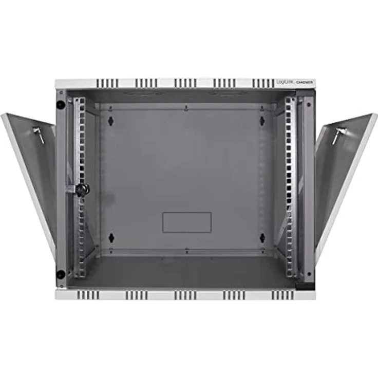 LogiLink W15A54G ECO Wandschrank 15HE (560mm Tiefe), Flat Pack (unmontiert), 48,26 cm (19 Zoll) lichtgrau – Bild 3